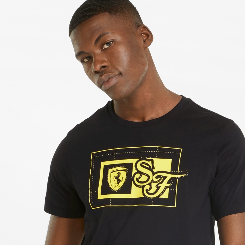 Tee Puma Scuderia Ferrari Race Estampados Negros | 29108XOZY