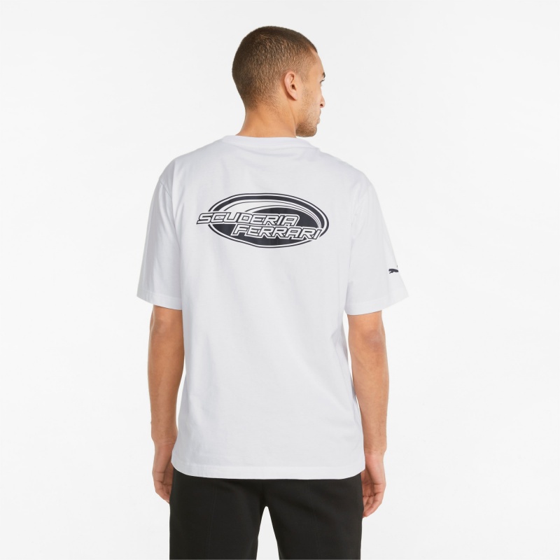 Tee Puma Scuderia Ferrari Race Statement Blancos | 74012KFMJ