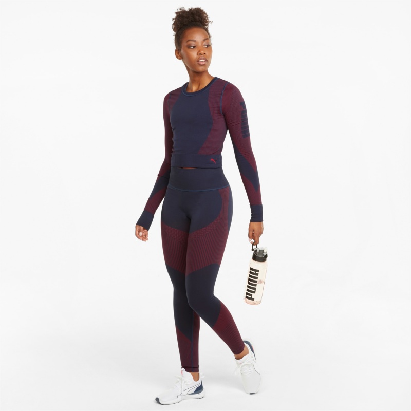 Tee Puma Seamless Long Sleeve Fitted Entrenamiento Spellbound / Sunblaze | 40321XTLJ