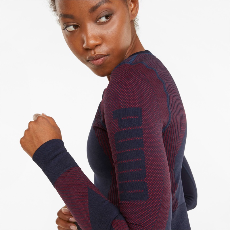Tee Puma Seamless Long Sleeve Fitted Entrenamiento Spellbound / Sunblaze | 40321XTLJ