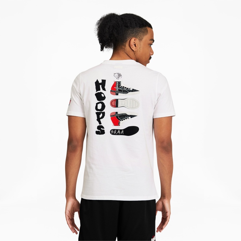 Tee Puma Shammgod Tee Blancos | 60584OPAB