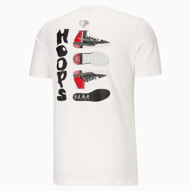 Tee Puma Shammgod Tee Blancos | 60584OPAB
