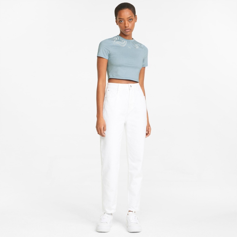 Tee Puma Snow Tiger Cropped Tight Ice Flow | 61284EVAD