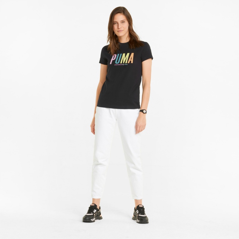 Tee Puma Sportswear by PUMA Estampados Negros | 97620RQAX