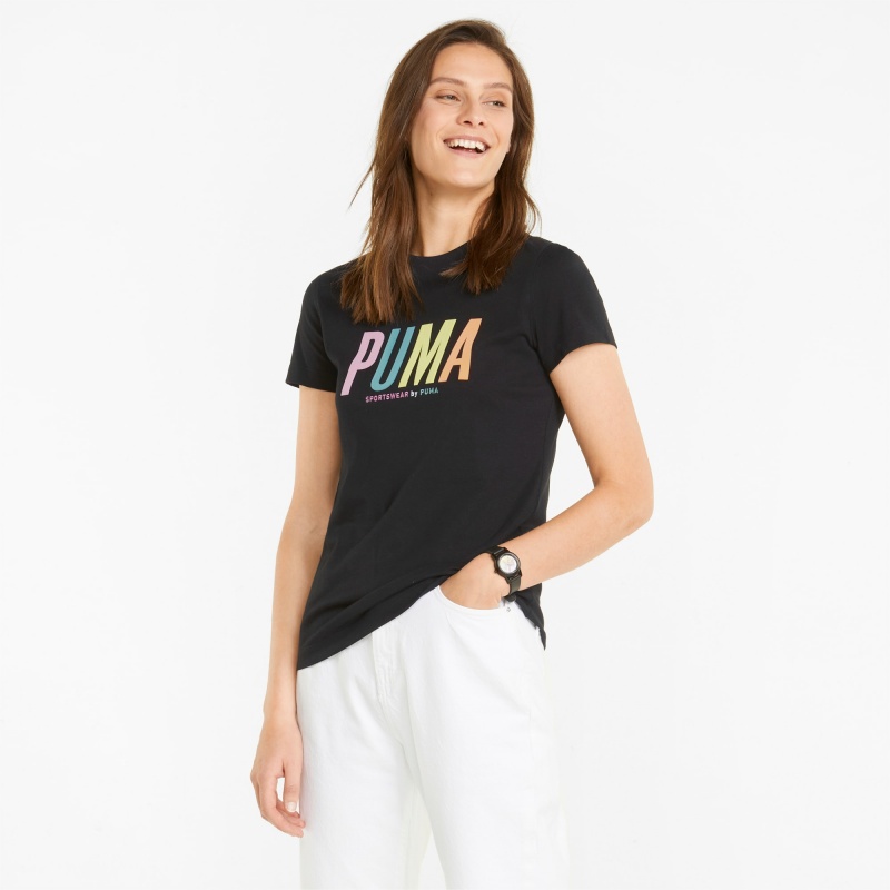 Tee Puma Sportswear by PUMA Estampados Negros | 97620RQAX