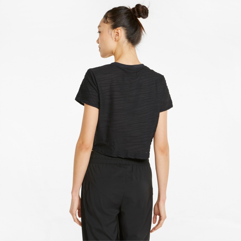 Tee Puma Studio Skimmer Entrenamiento Negros | 59231KYGZ