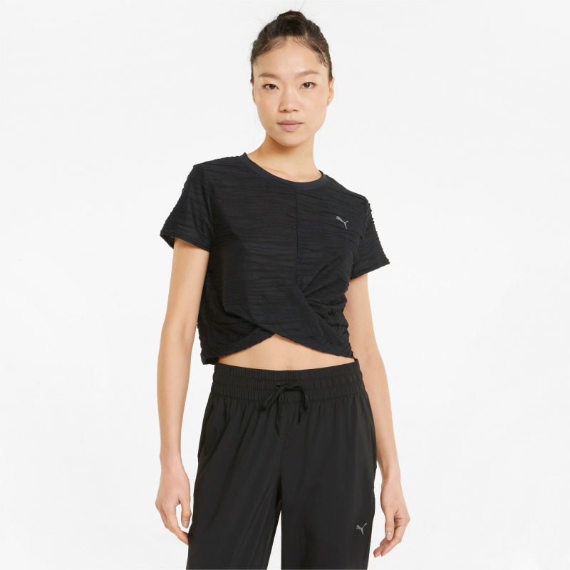 Tee Puma Studio Skimmer Entrenamiento Negros | 59231KYGZ