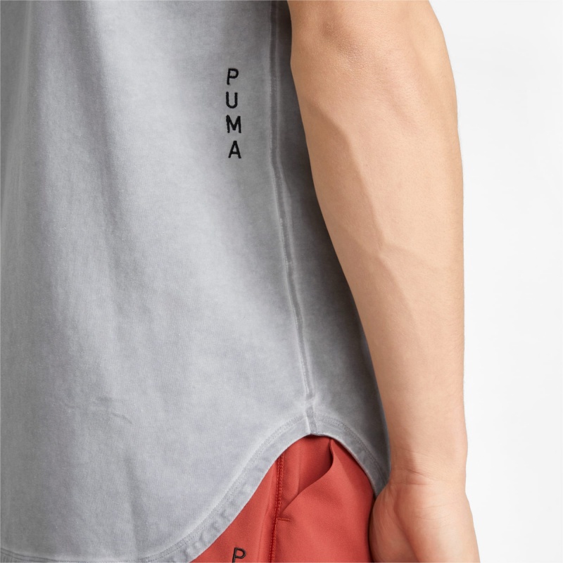 Tee Puma Studio Wash Entrenamiento Harbor Mist | 23716FNKP