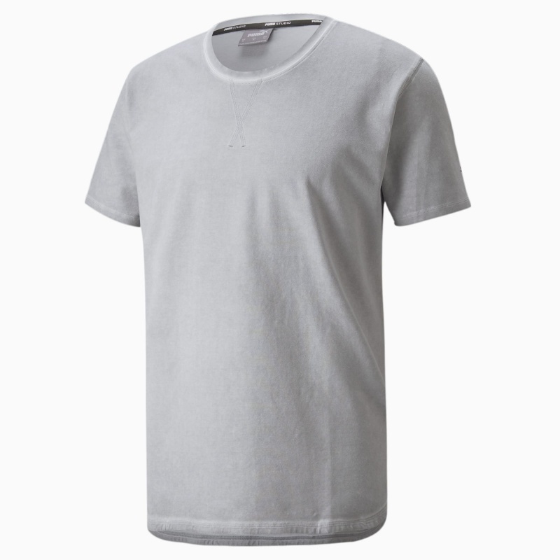 Tee Puma Studio Wash Entrenamiento Harbor Mist | 23716FNKP