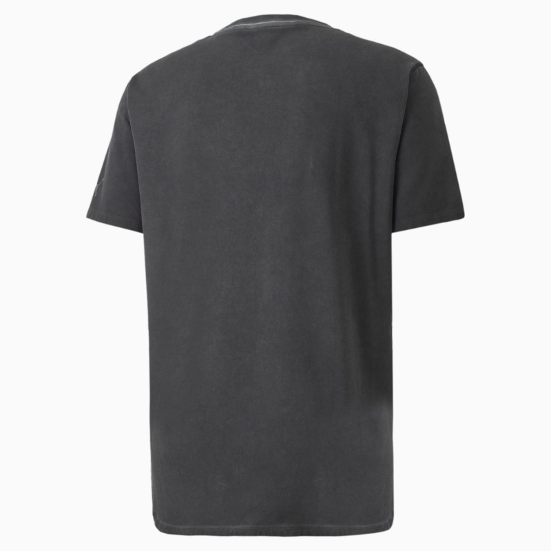 Tee Puma Studio Wash Entrenamiento Negros | 64215IVWY