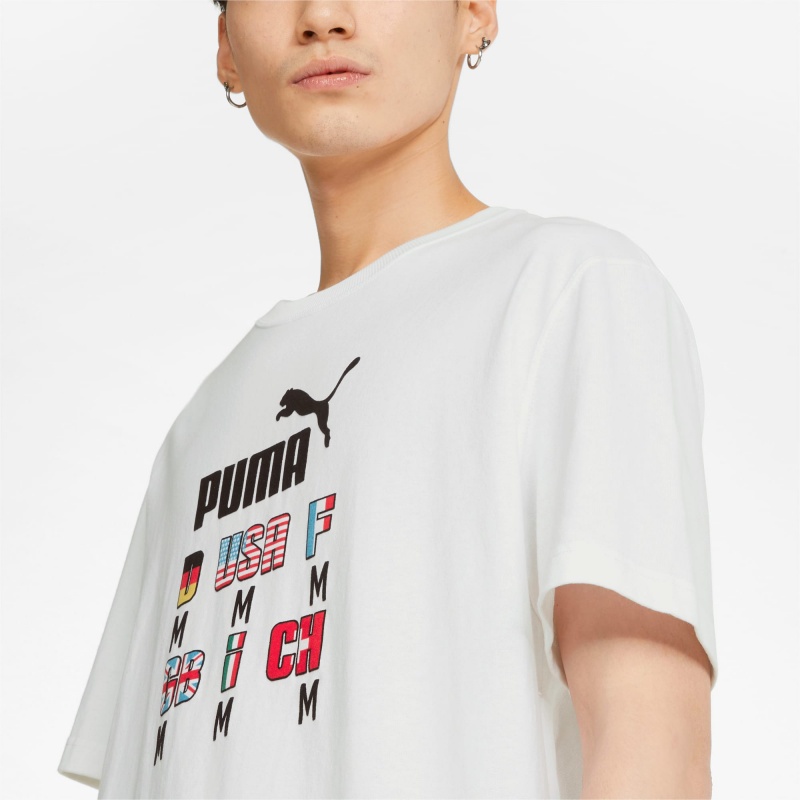 Tee Puma The NeverWorn Estampados Blancos | 30852RNDC