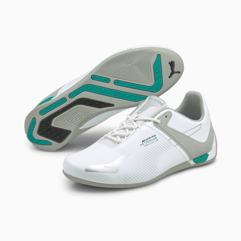 Tenis Automovilismo Puma Mercedes F1 A3ROCAT Blancos Plateados Verdes | 28615ZKUD