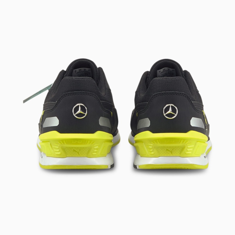 Tenis Automovilismo Puma Mercedes F1 Low Racer Negros Amarillos Blancos | 37106NJMW
