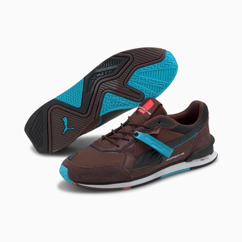 Tenis Automovilismo Puma Porsche Legacy Low Racer Negros Blancos | 06178JCWT