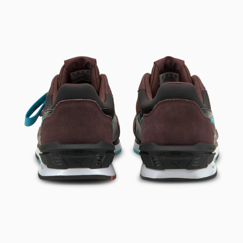 Tenis Automovilismo Puma Porsche Legacy Low Racer Negros Blancos | 06178JCWT