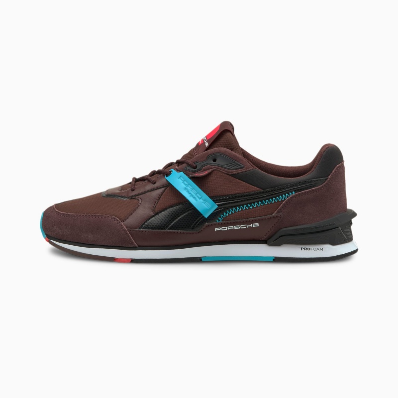 Tenis Automovilismo Puma Porsche Legacy Low Racer Negros Blancos | 06178JCWT