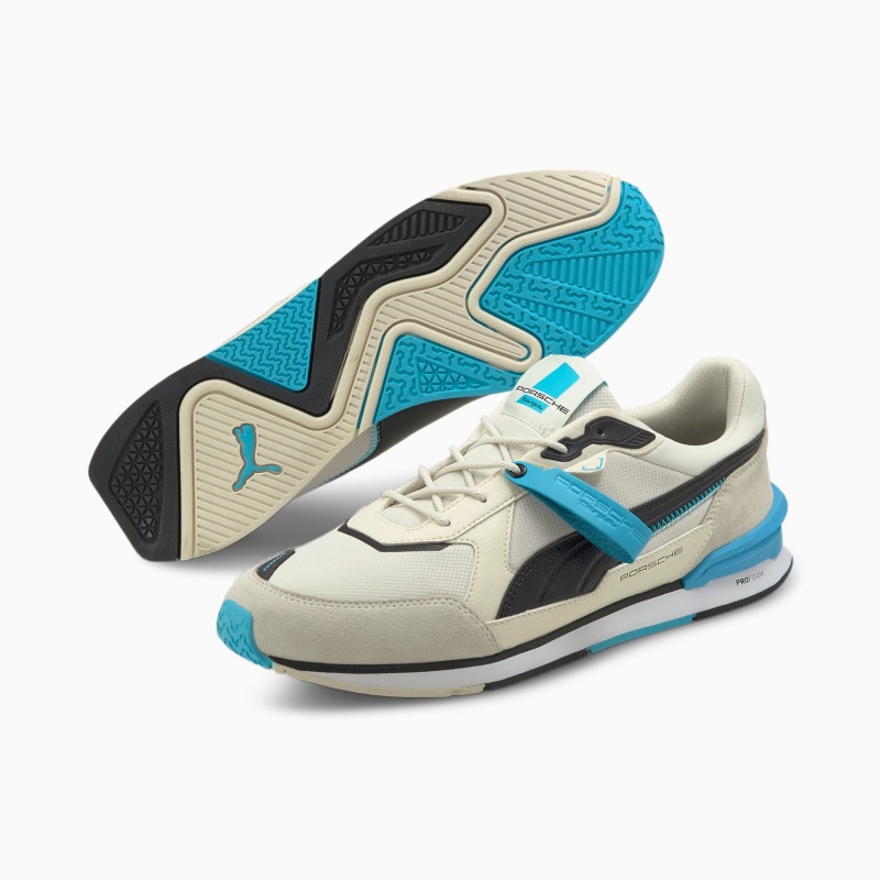 Tenis Automovilismo Puma Porsche Legacy Low Racer Negros Azules | 02384SAOK