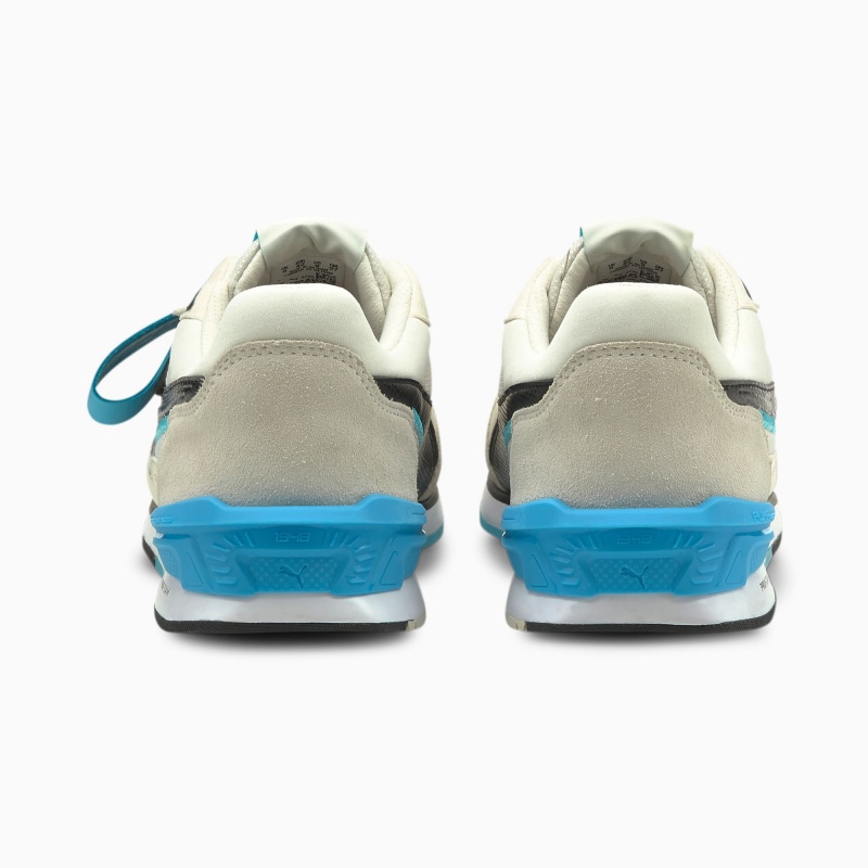 Tenis Automovilismo Puma Porsche Legacy Low Racer Negros Azules | 02384SAOK