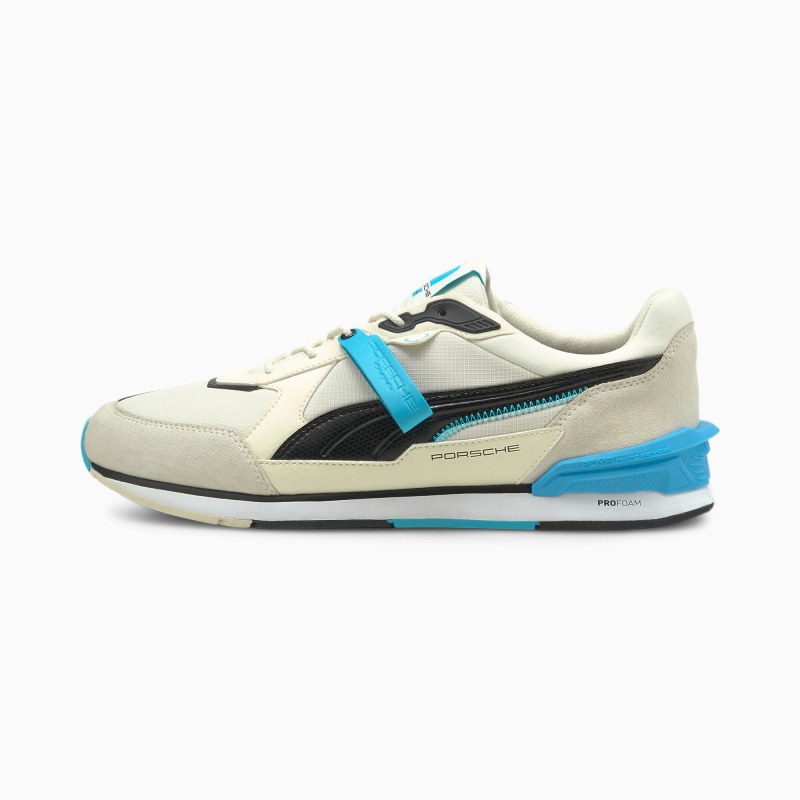 Tenis Automovilismo Puma Porsche Legacy Low Racer Negros Azules | 02384SAOK