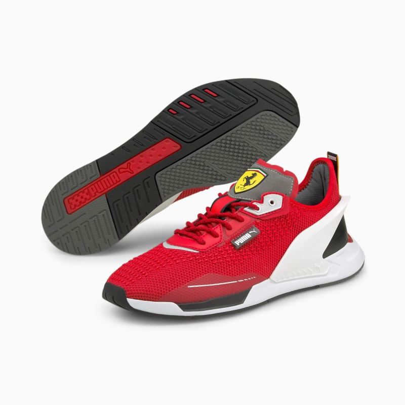 Tenis Automovilismo Puma Scuderia Ferrari IONSpeed Blancos Negros | 71354MYVC
