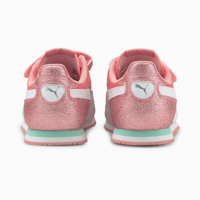 Tenis Basquetbol Puma Cabana Racer Glitz Ac Ps Blancos | 49201BMJI