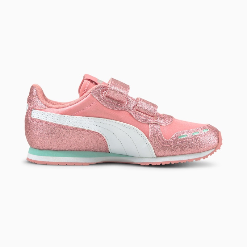 Tenis Basquetbol Puma Cabana Racer Glitz Ac Ps Blancos | 49201BMJI