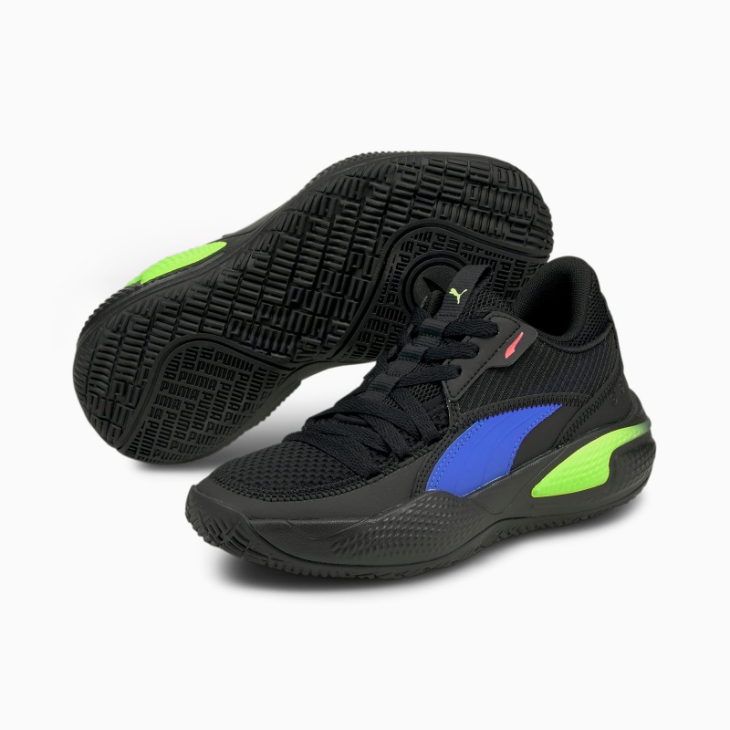 Tenis Basquetbol Puma Court Rider 2.0 Pop JR Negros | 13087XDZE