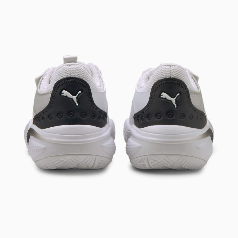 Tenis Basquetbol Puma Court Rider I JR Blancos Negros | 97342NIWL