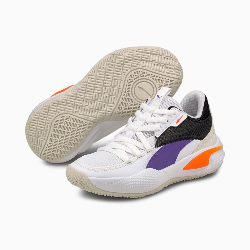 Tenis Basquetbol Puma Court Rider I JR Blancos | 98135ATHY