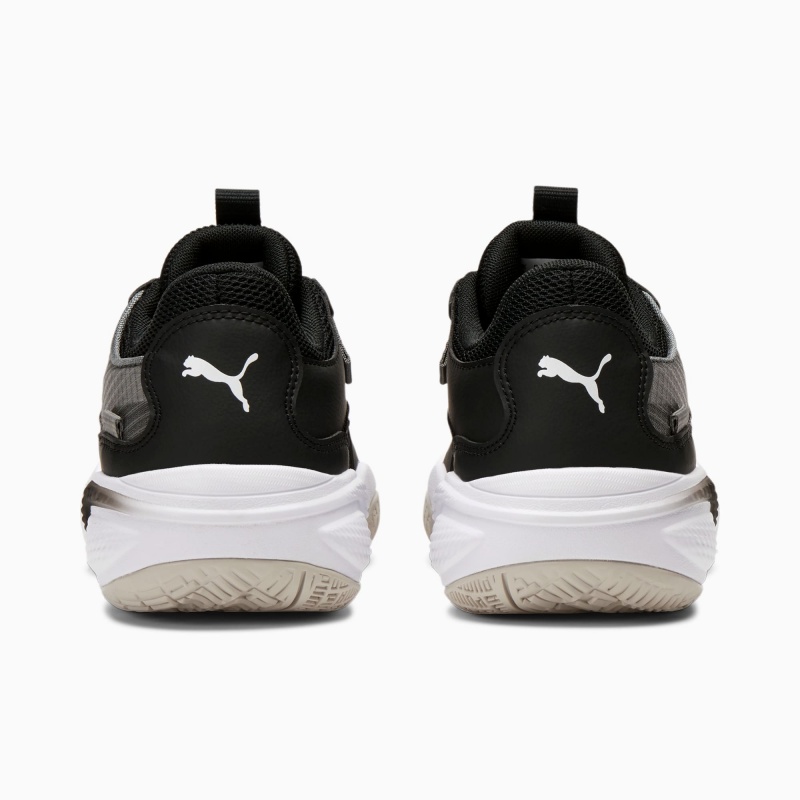 Tenis Basquetbol Puma Court Rider JR Negros Blancos | 58413WCEF