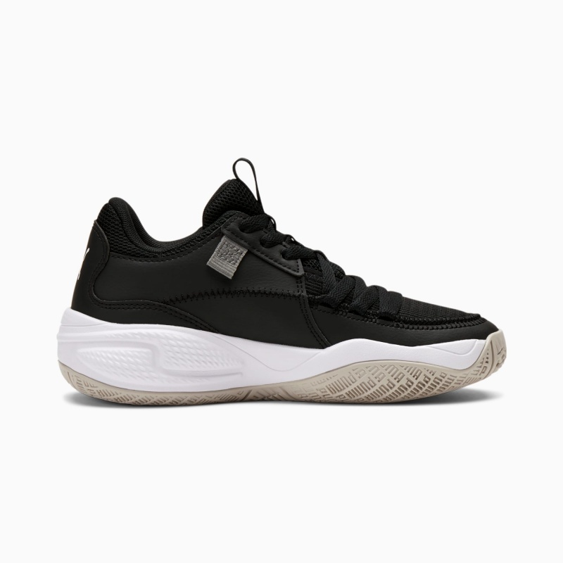 Tenis Basquetbol Puma Court Rider JR Negros Blancos | 58413WCEF