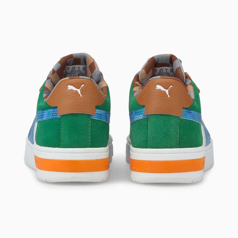 Tenis Basquetbol Puma Minecraft CA Pro JR Blancos Verdes | 16085BHFS
