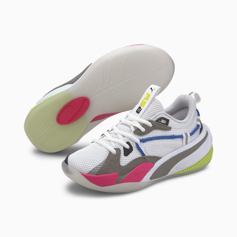 Tenis Basquetbol Puma RS-DREAMER JR Blancos Morados | 81650ETOX
