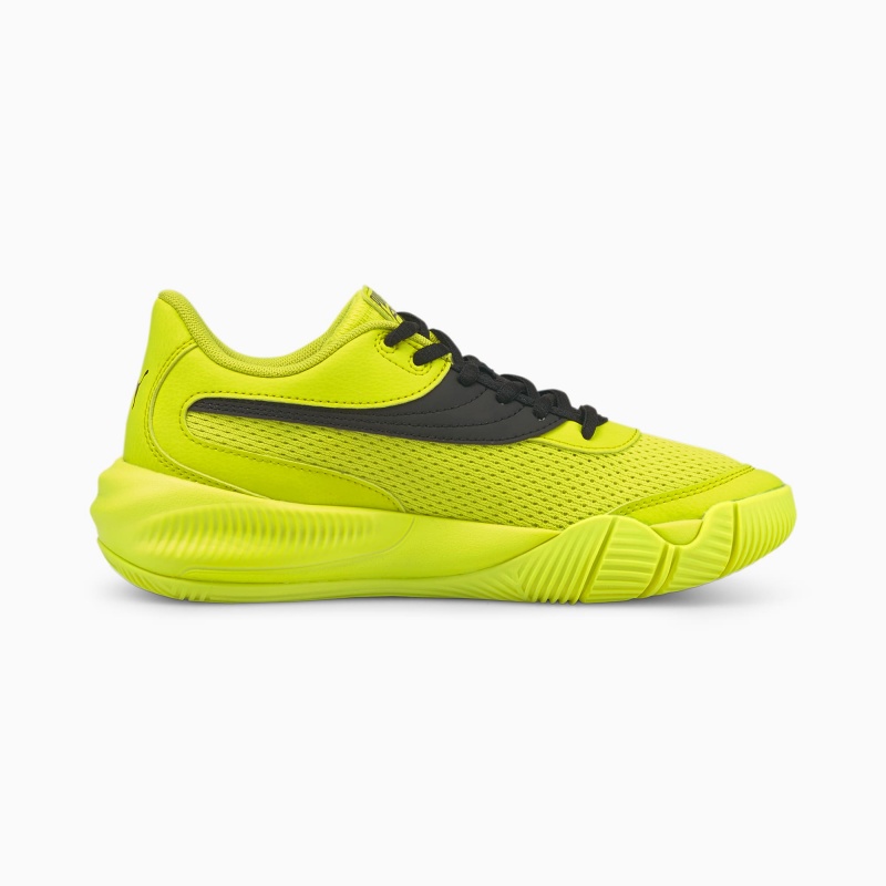 Tenis Basquetbol Puma Triple Basketball Jr Amarillos Negros | 27416VPIB