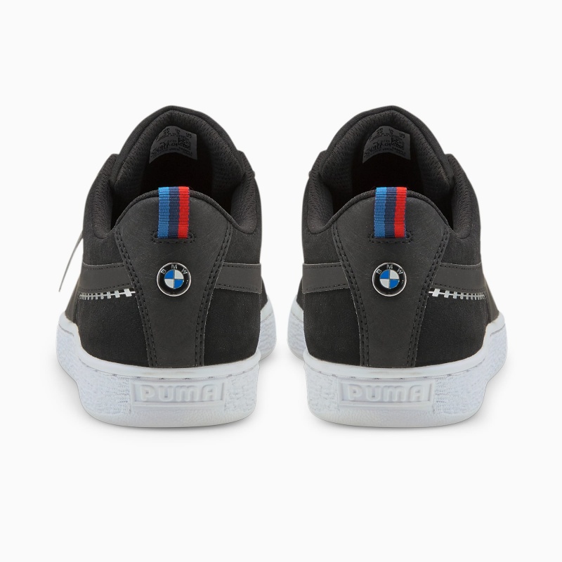 Tenis Puma BMW MMS Suede XXI Negros Blancos | 18375CSRQ