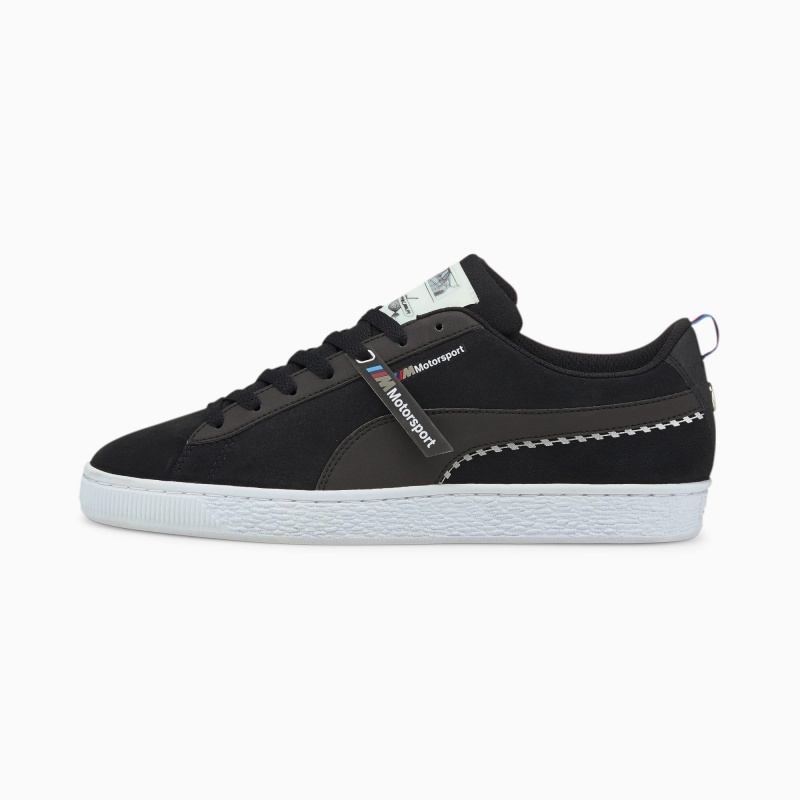 Tenis Puma BMW MMS Suede XXI Negros Blancos | 18375CSRQ