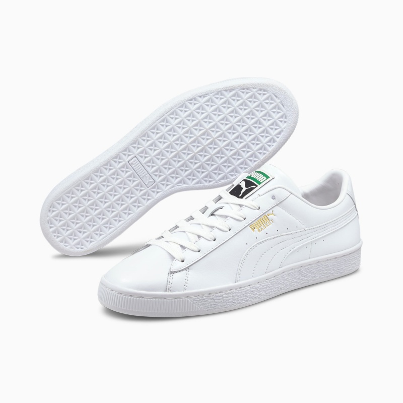 Tenis Puma Basket Classic XXI Blancos Blancos | 12059FXQC