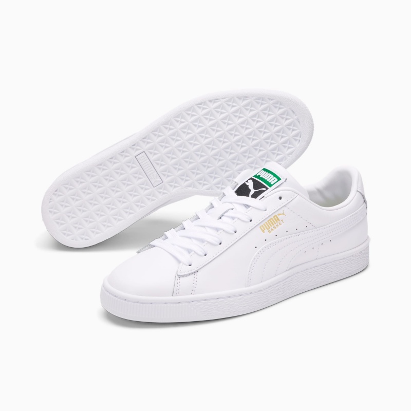 Tenis Puma Basket Classic XXI Blancos Blancos | 82041OESD