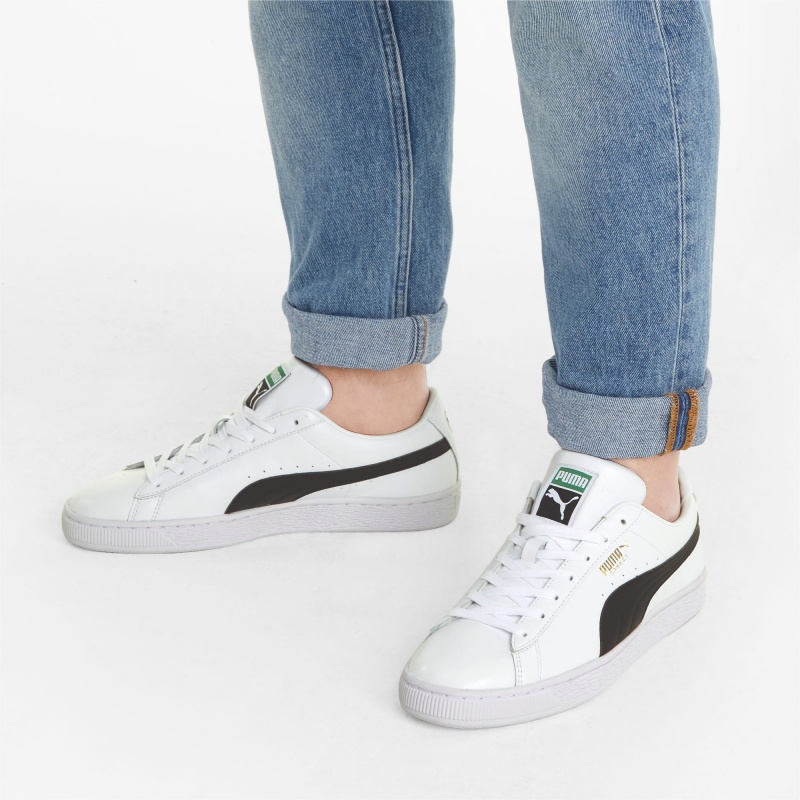 Tenis Puma Basket Classic XXI Blancos Negros | 29065SJRA