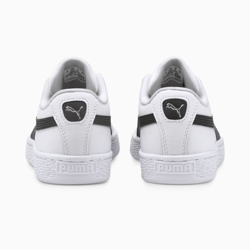 Tenis Puma Basket Classic XXI JR Blancos Negros | 94325DPFU