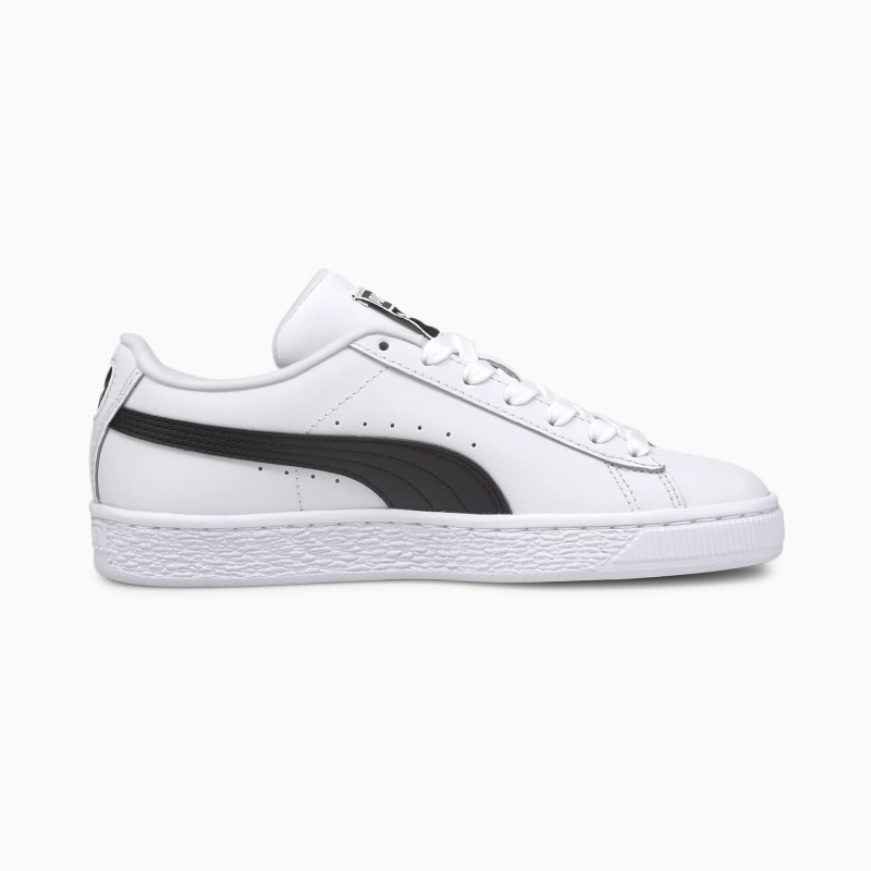 Tenis Puma Basket Classic XXI JR Blancos Negros | 94325DPFU