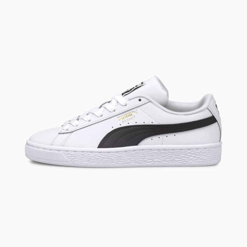 Tenis Puma Basket Classic XXI JR Blancos Negros | 94325DPFU