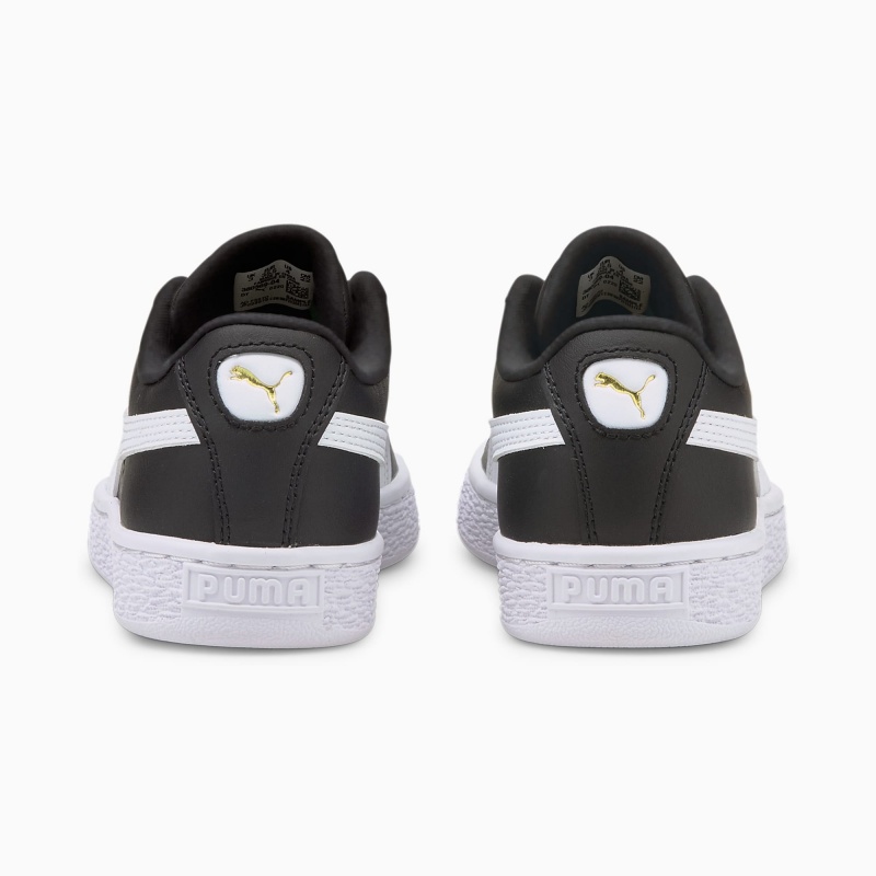 Tenis Puma Basket Classic XXI JR Negros Blancos | 21869UXLE