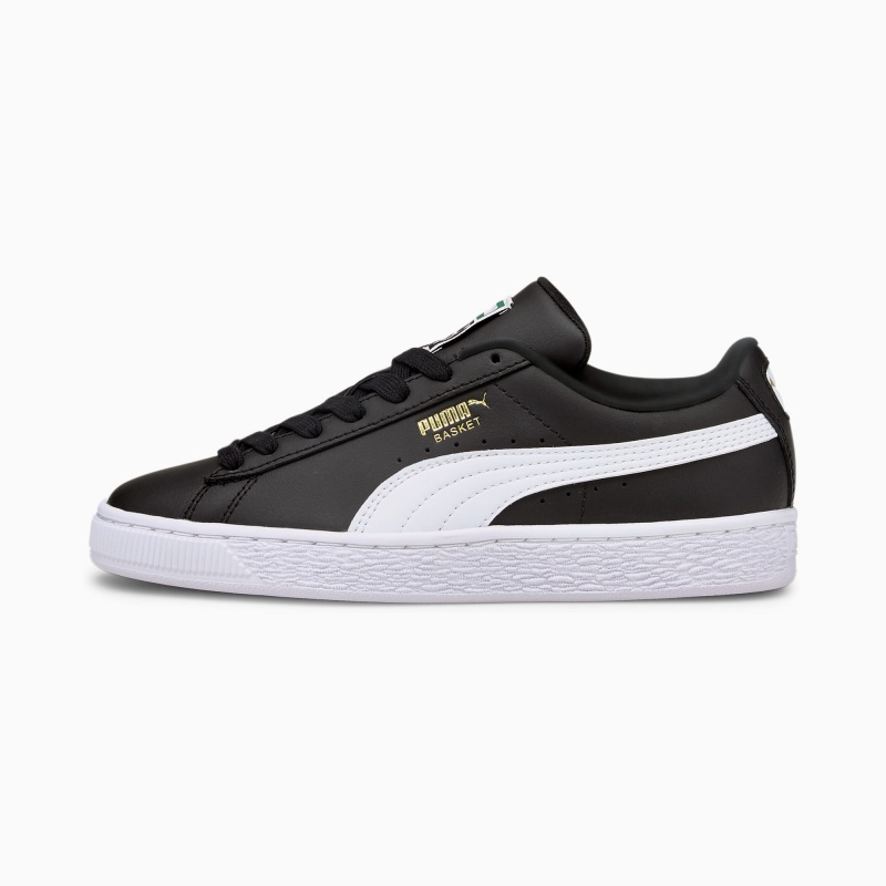 Tenis Puma Basket Classic XXI JR Negros Blancos | 21869UXLE