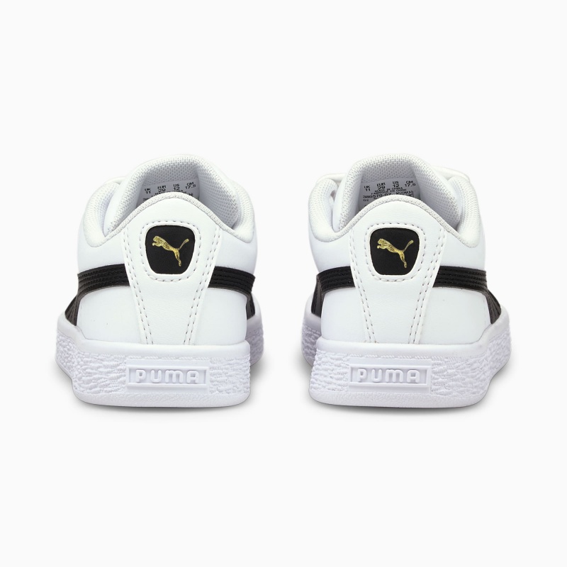 Tenis Puma Basket Classic XXI Little Blancos Negros | 41506KJUO