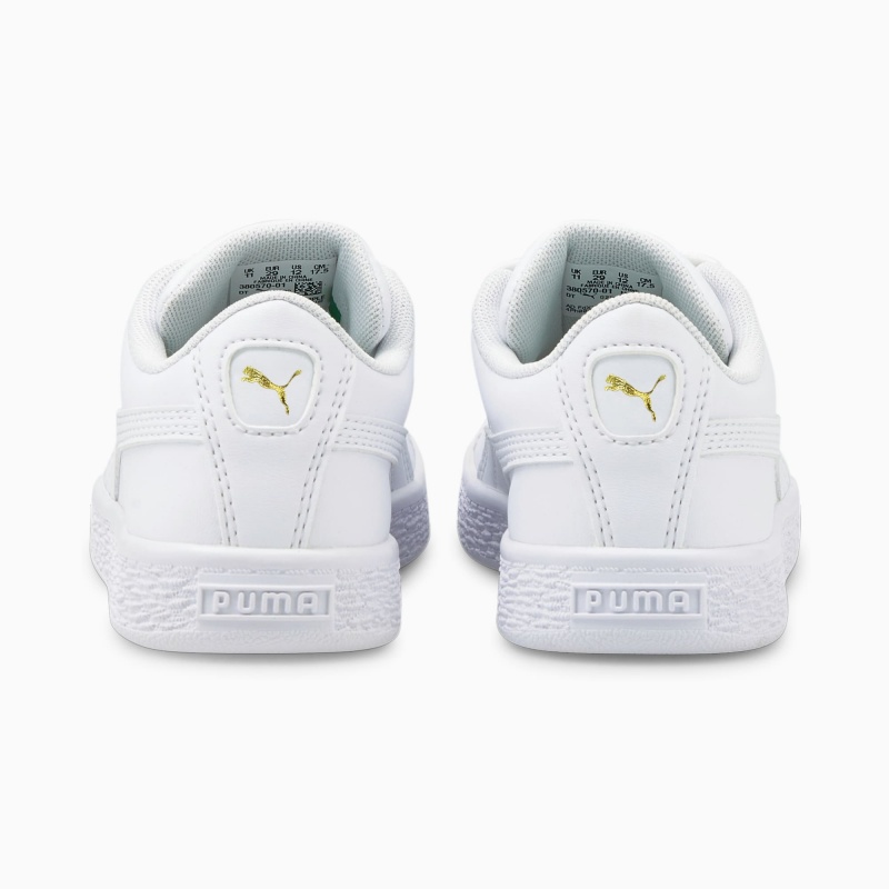 Tenis Puma Basket Classic XXI Little Blancos Blancos | 86054EUHJ