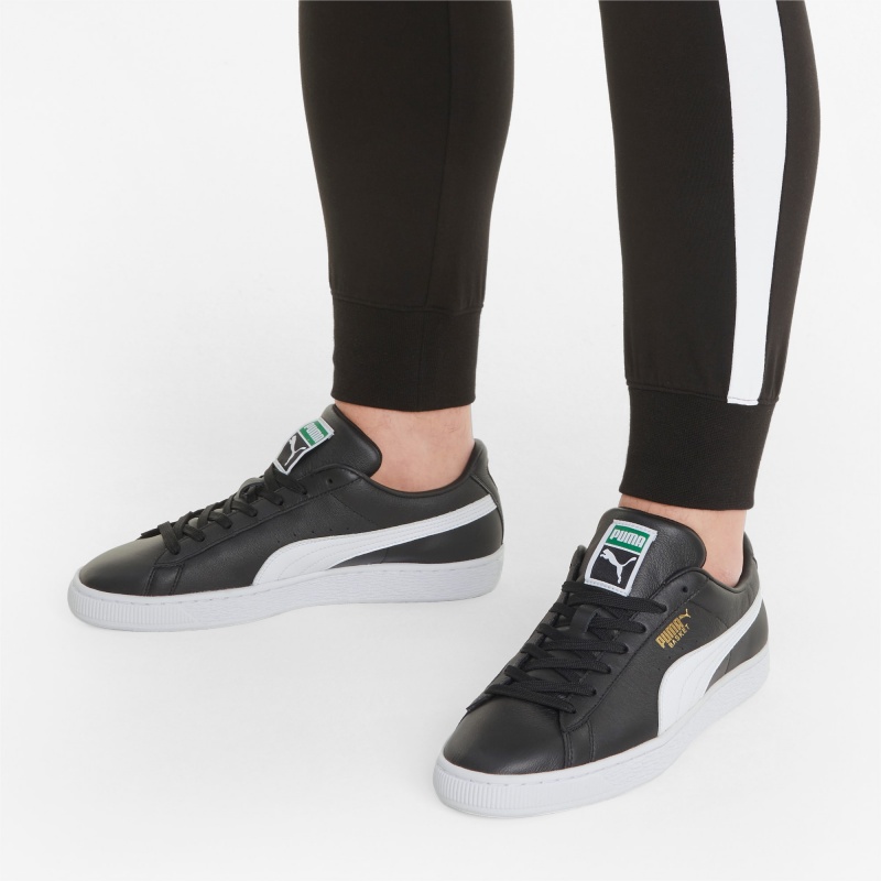 Tenis Puma Basket Classic XXI Negros Blancos | 58302ZHBM