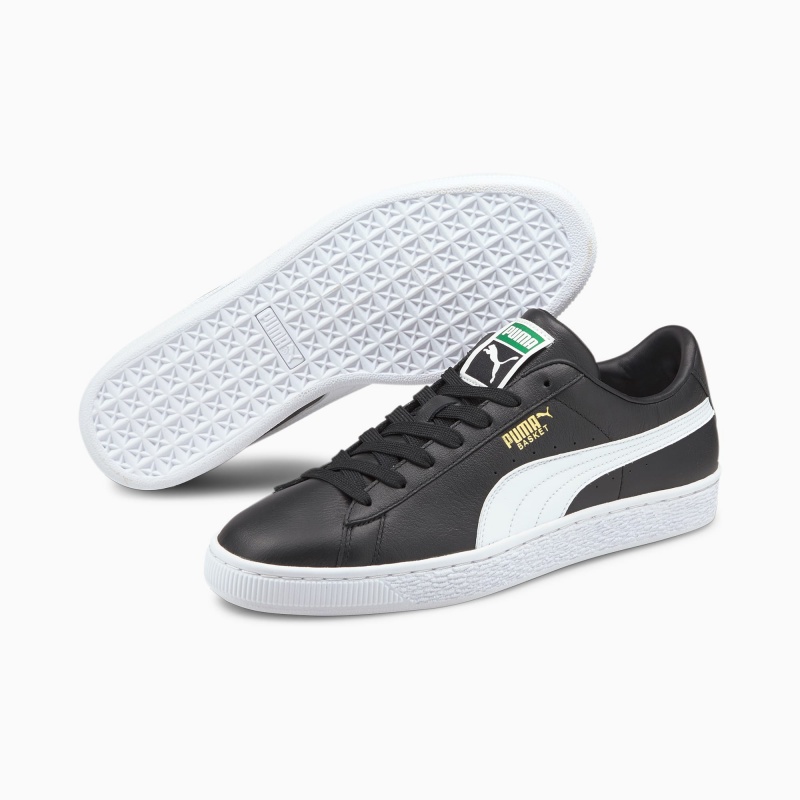 Tenis Puma Basket Classic XXI Negros Blancos | 58302ZHBM