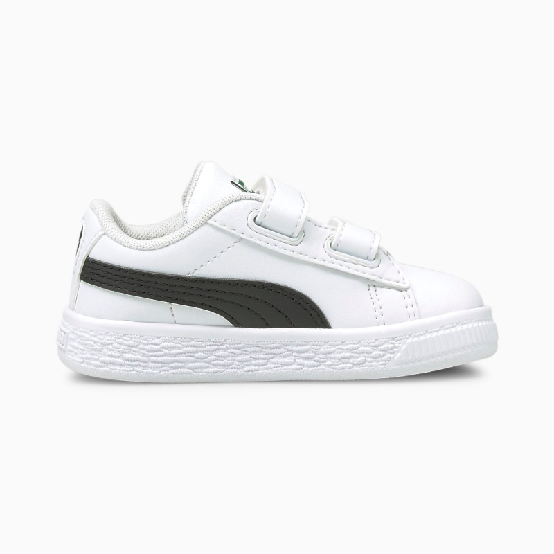 Tenis Puma Basket Classic XXI Toddler Blancos Negros | 40521WCKZ