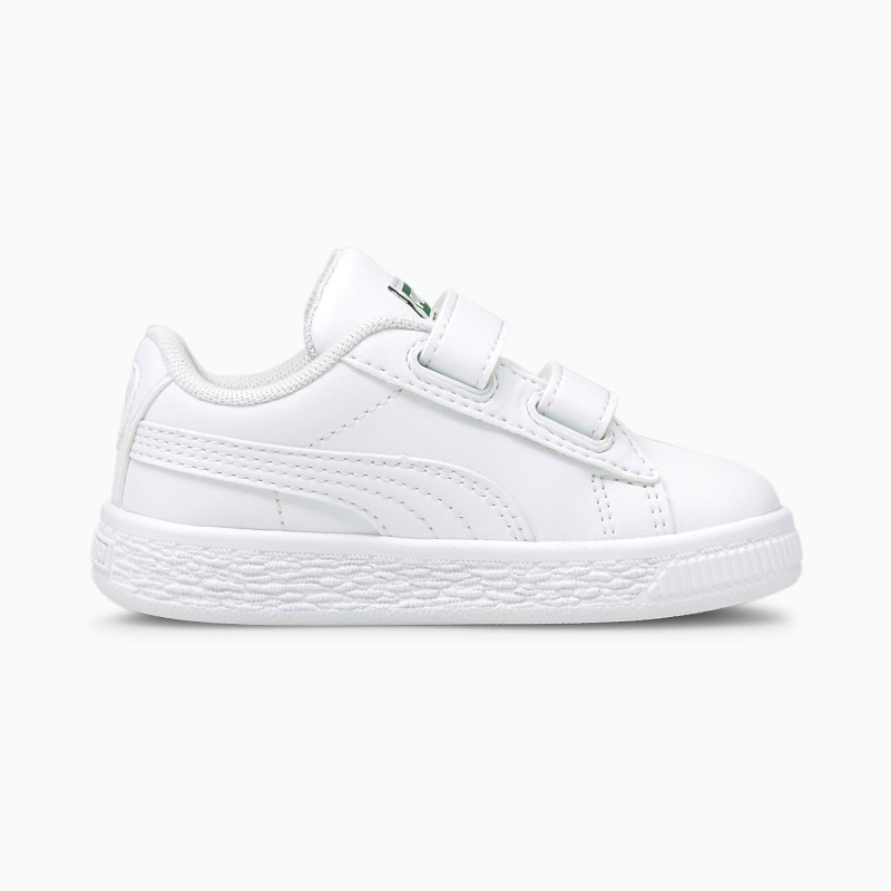 Tenis Puma Basket Classic XXI Toddler Blancos Blancos | 53072IARB